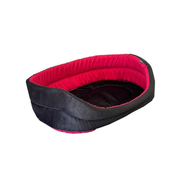 CORBEILLE OVALE T65  NOIR-ROUGE