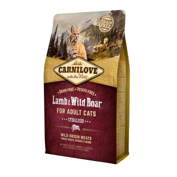 CARNILOVE CHAT STER AGNEAU & SANGLIER 2 KG